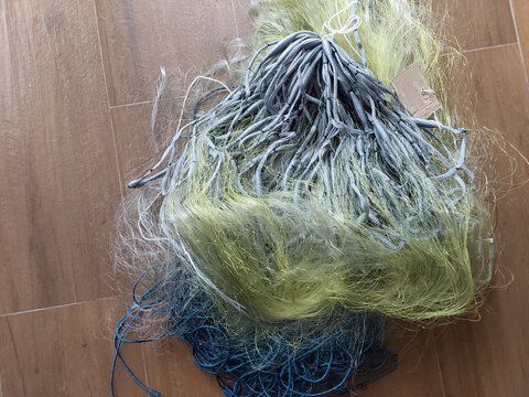 Сетка трехстенка из скрученой лески яч 70мм-53&times;2.1 метра Сеть трехстенка леска 0.15х6 ячейка 70мм-53&times;2.1 метра фото