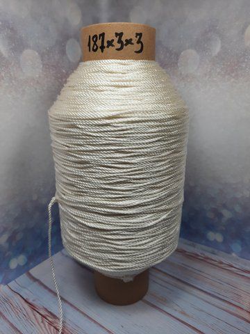 Нитка № 187х3х3 (2.2 мм) вес 1.3 кг крутка s 1341352542 фото