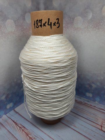 Нитка № 187х4х3 (2.5 мм) крутка s вес 1.4кг 1341358555 фото
